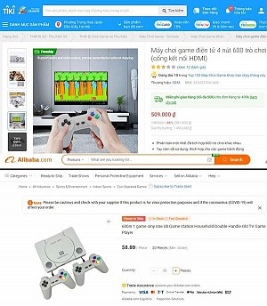 Máy chơi game ‘nhái’ được bán tràn lan trên mạng